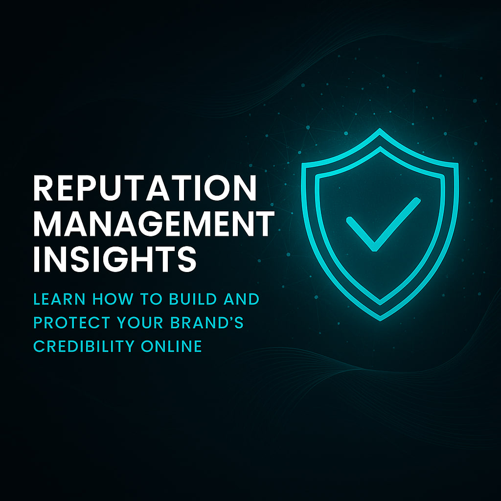 Digital Tech Solutions Providers – Reputation Management Insights visual showing brand trust and digital credibility concept